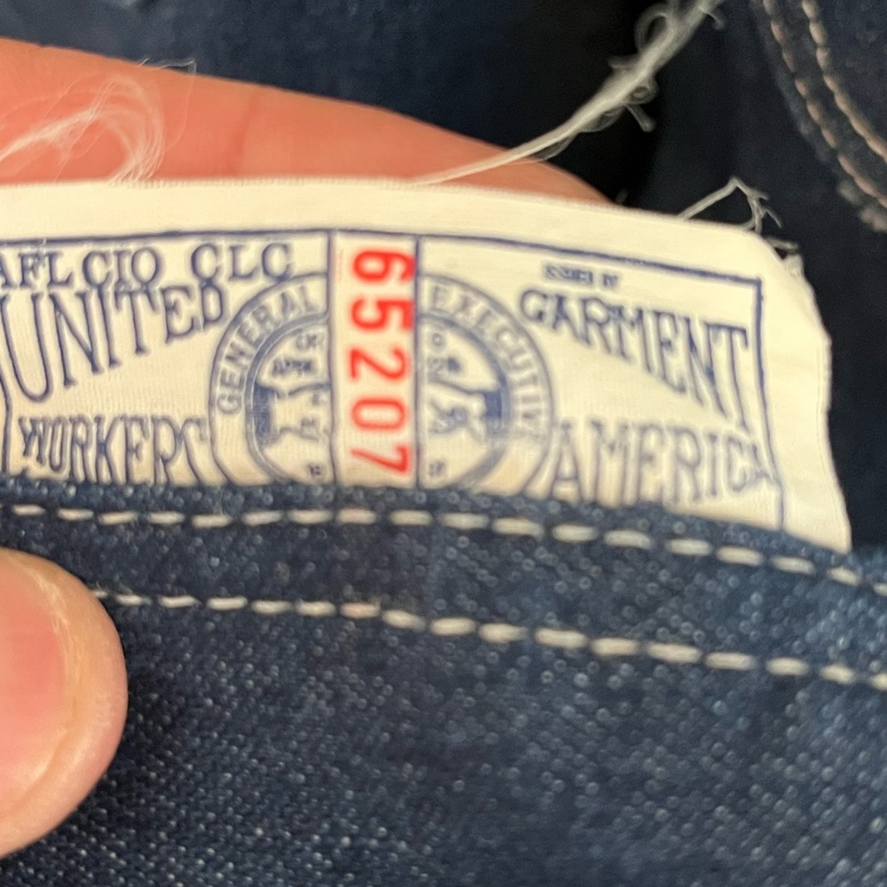 Vintage Sears Union Made Tradewear Overalls Made in USA Sz 36x30 NWOT - Picture 6 of 7
